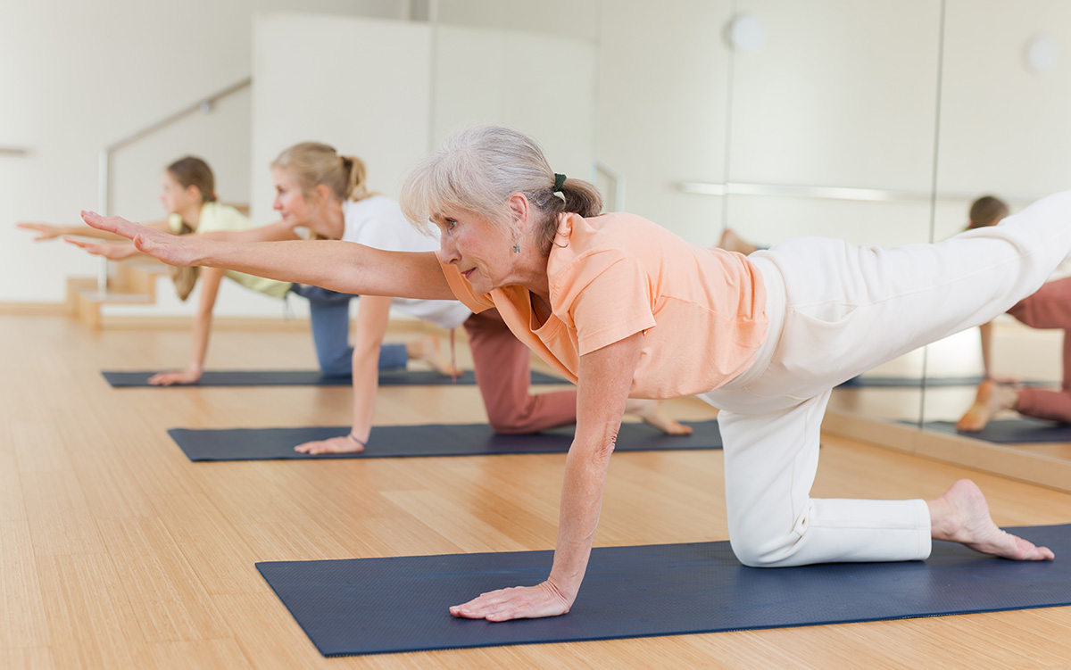 Yoga at the Qfit Gym